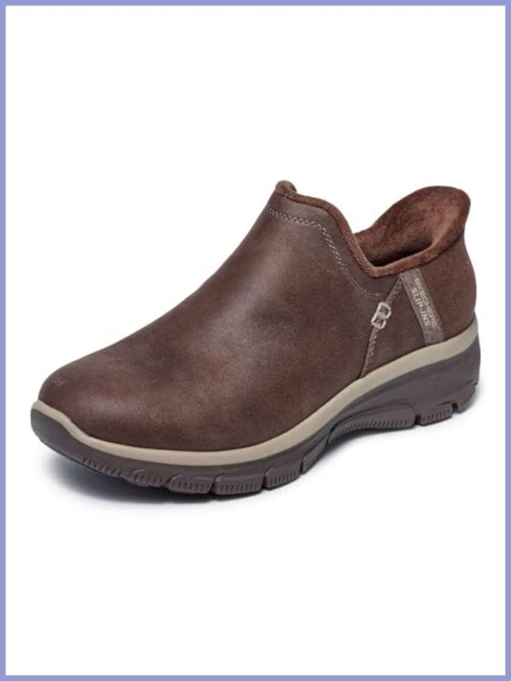 Slip-On Ankle Bootie Faux Fur Lined Hands-Free Vegan Leather
